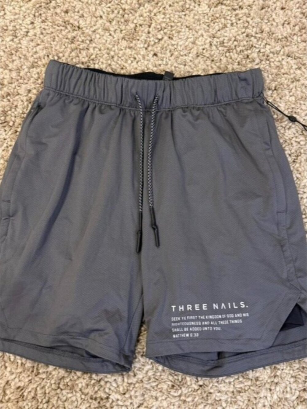 Men’s brand new three nails athletic shorts